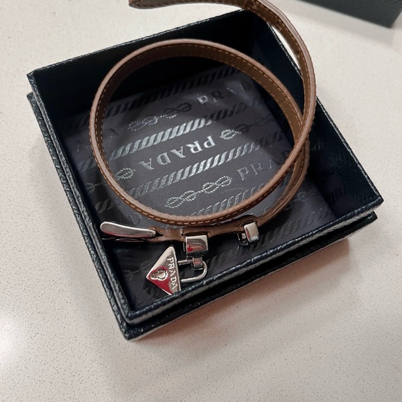 Prada Saffiano Leather Wrap Bracelet - Picture 3 of 5